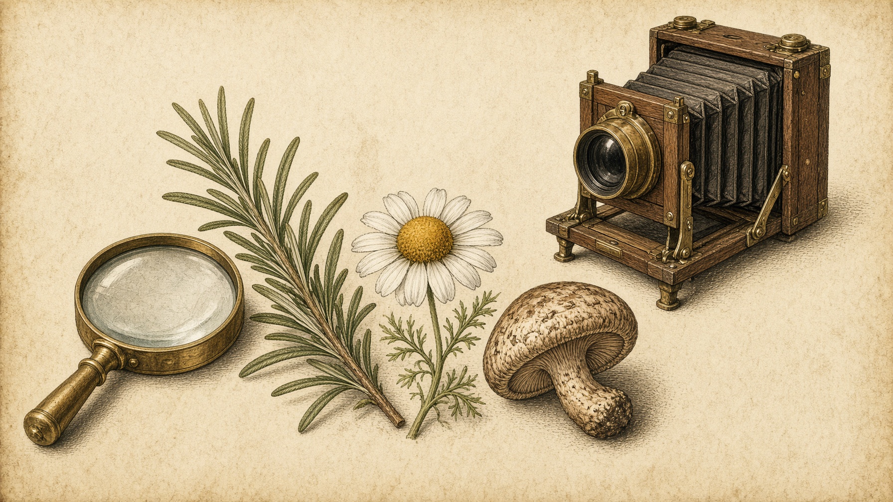 Hand lens and field camera